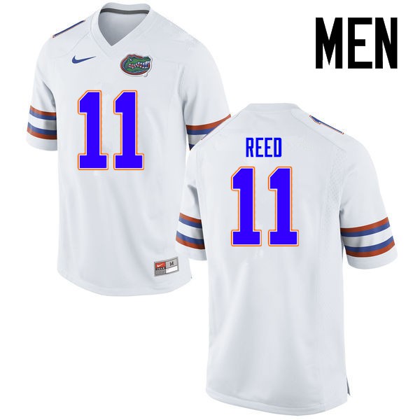 Florida Gators Men #11 Jordan Reed College Football Jersey White